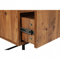 Mueble TV Lupin 140 negro nogal Practica Hogar