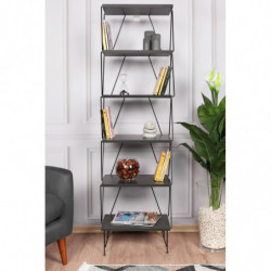 Librería Balaban antracita Practica Hogar