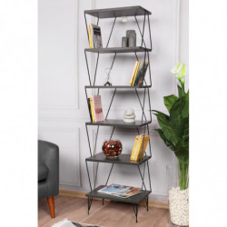 Librería Balaban antracita Practica Hogar