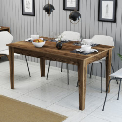 Mesa comedor Milan 516 nogal Practica Hogar