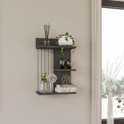 Estante de pared Kınık antracita Practica Hogar