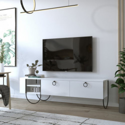 Mueble TV Norfolk blanco Practica Hogar