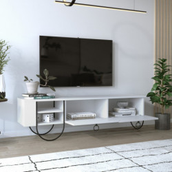 Mueble TV Norfolk blanco Practica Hogar