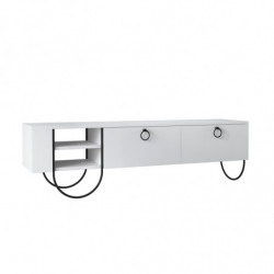 Mueble TV Norfolk blanco Practica Hogar