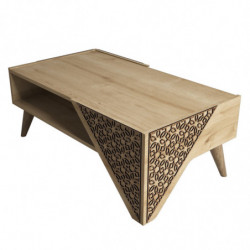 Mesa de centro Beril roble Practica Hogar