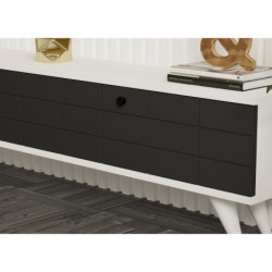 Mueble TV Alberi antracita blanco Practica Hogar