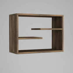 Estante de pared Tino nogal Practica Hogar