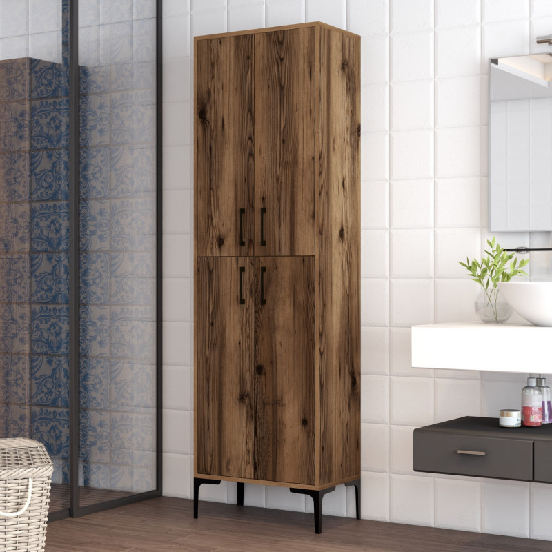 Mueble auxiliar Berlin A nogal Practica Hogar Mueble auxiliar Berlin A nogal Practica Hogar