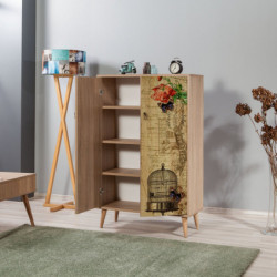 Mueble auxiliar MultiBox 734 sonoma roble Practica Hogar