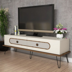 Mueble TV Ekol crema Practica Hogar