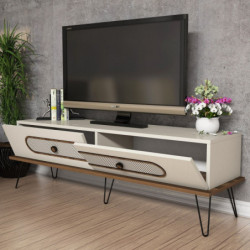 Mueble TV Ekol crema Practica Hogar