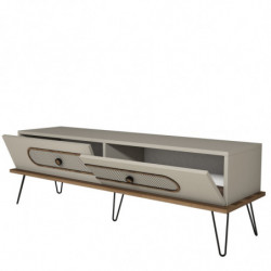 Mueble TV Ekol crema Practica Hogar