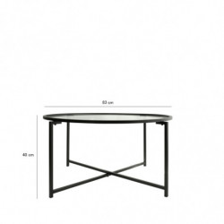Mesa de centro Sun S403 negro mate Practica Hogar
