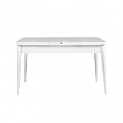 Mesa de comedor extensible Vina blanco Practica Hogar