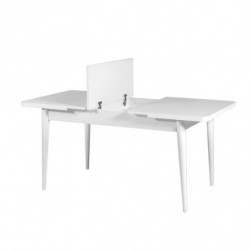 Mesa de comedor extensible Vina blanco Practica Hogar