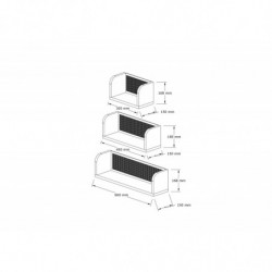 Estante de pared Buzim negro nogal Practica Hogar