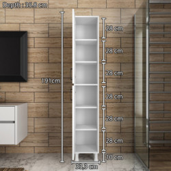 Mueble auxiliar M1-1100 blanco Practica Hogar