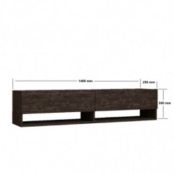 Mueble TV con estante Arges antracita Practica Hogar