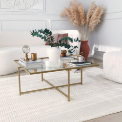 Mesa de centro Sun S411 dorado Practica Hogar