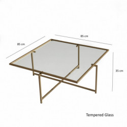 Mesa de centro Sun S411 dorado Practica Hogar