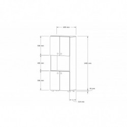 Mueble de cocina Ayaz blanco Practica Hogar