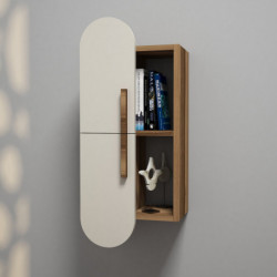 Estante de pared Rose crema nogal Practica Hogar
