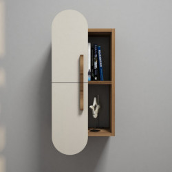 Estante de pared Rose crema nogal Practica Hogar