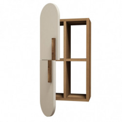 Estante de pared Rose crema nogal Practica Hogar