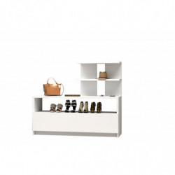 Zapatero Airy blanco Practica Hogar