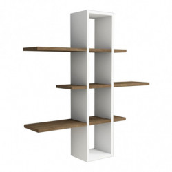 Estante de pared Ardo blanco nogal Practica Hogar