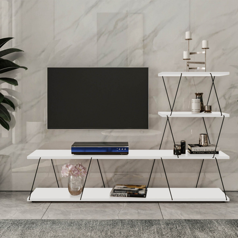 Mueble TV ilgaz blanco Practica Hogar Mueble TV ilgaz blanco Practica Hogar