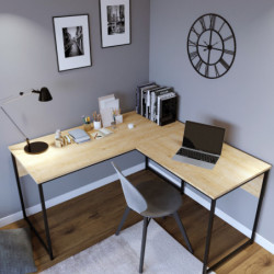 Escritorio de estudio Massası L195 roble Practica Hogar
