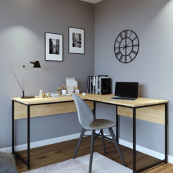 Escritorio de estudio Massası L195 roble Practica Hogar