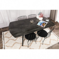 Mesa comedor Ares 1041 negro Practica Hogar