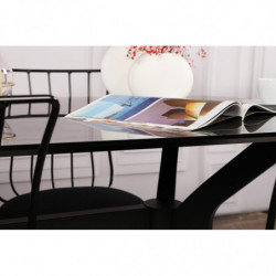 Mesa comedor Ares 1041 negro Practica Hogar