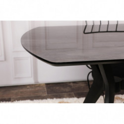 Mesa comedor Ares 1041 negro Practica Hogar