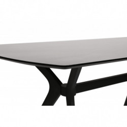 Mesa comedor Ares 1041 negro Practica Hogar