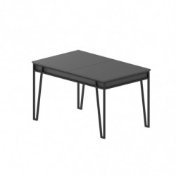 Mesa de comedor extensible Pal antracita Practica Hogar