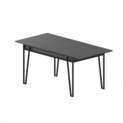 Mesa de comedor extensible Pal antracita Practica Hogar