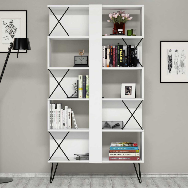 Librería Extra blanco Practica Hogar Librería Extra blanco Practica Hogar