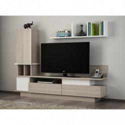 Mueble TV con estante Como córdoba blanco Practica Hogar