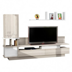 Mueble TV con estante Como córdoba blanco Practica Hogar