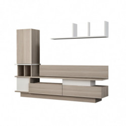 Mueble TV con estante Como córdoba blanco Practica Hogar