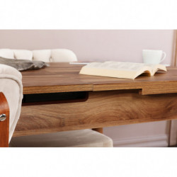 Mesa de comedor extensible inci 1141 nogal Practica Hogar