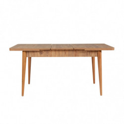 Set mesa comedor extensible y sillas (4 piezas) Vina 0701 pino atlántico soho Practica Hogar
