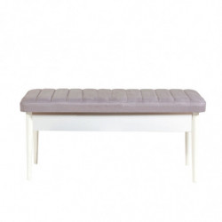 Set mesa comedor extensible y sillas (4 piezas) Vina 0701 soho blanco Practica Hogar