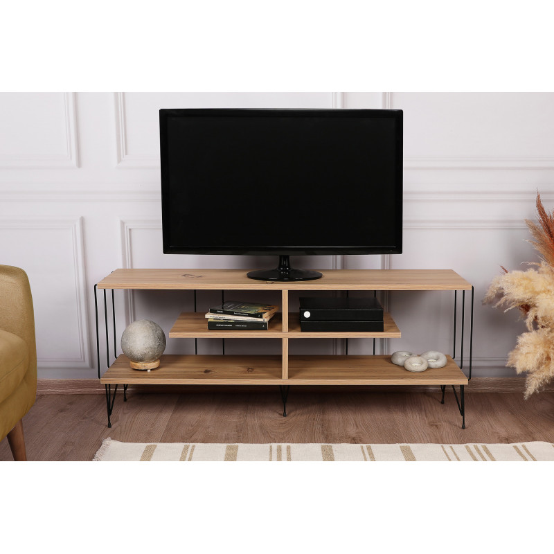 Mueble TV Eze roble Practica Hogar Mueble TV Eze roble Practica Hogar