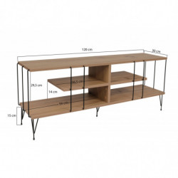Mueble TV Eze roble Practica Hogar