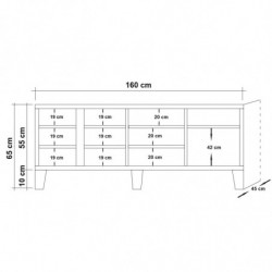 Mueble TV Marina Mila-750 pino atlántico Practica Hogar