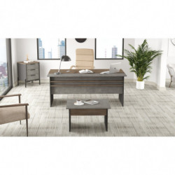 Conjunto de muebles de oficina VS7-CGA antracita gris marrón Practica Hogar